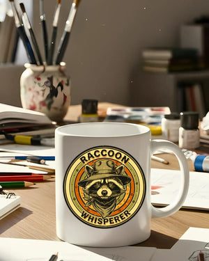 Animal meme raccoon ceramic mug 11oz 15oz