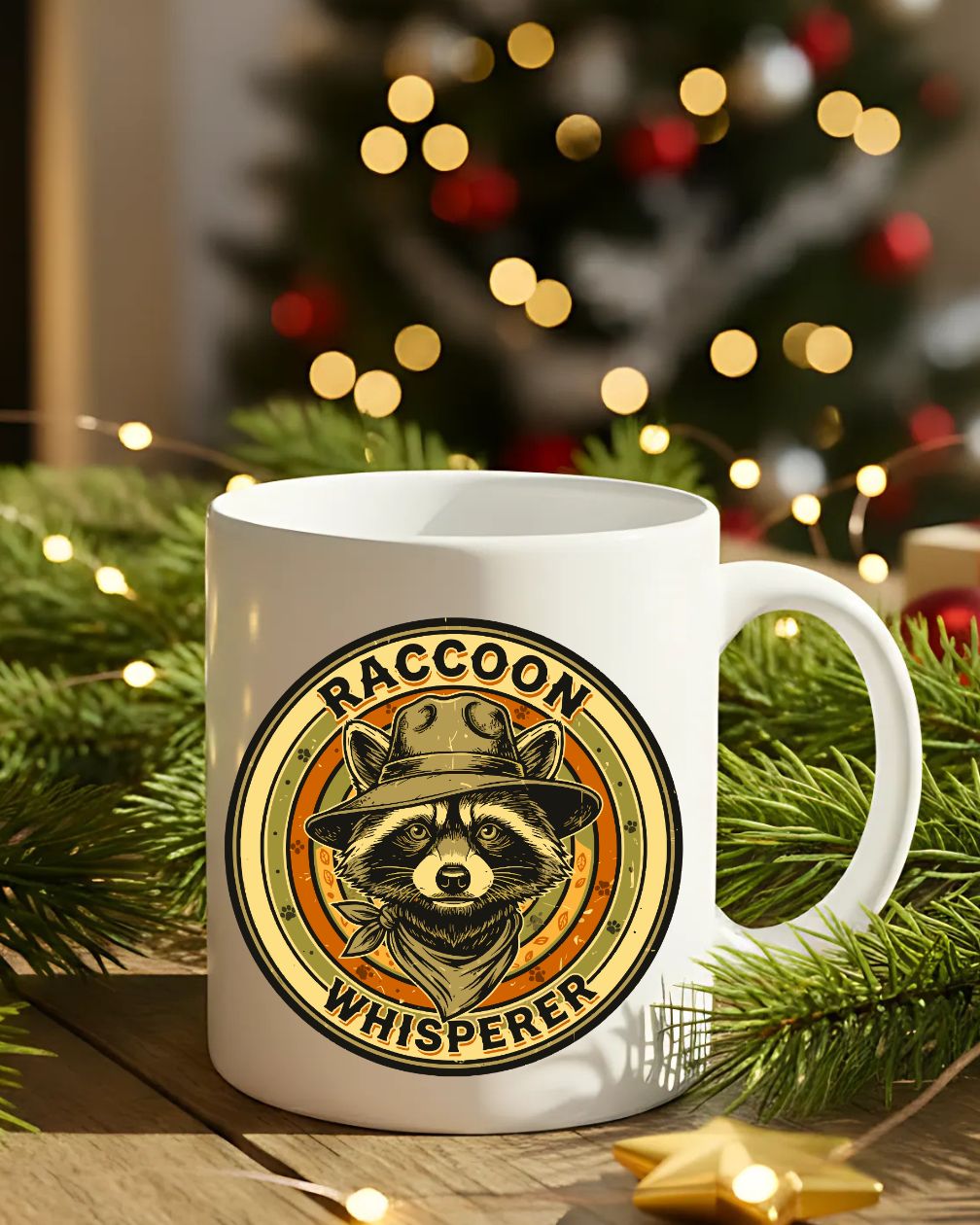 Animal meme raccoon ceramic mug 11oz 15oz