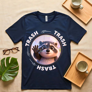 Trash panda raccoon graphic tee humor shirt