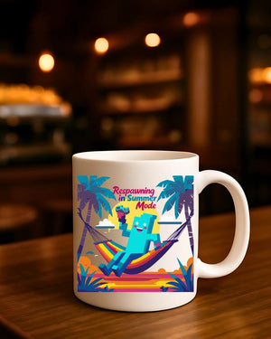 Respawning gamer mug spooky Halloween coffee cup”