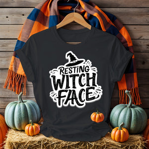 Resting Witch Face Tee – Funny Halloween Meme Shirt for Women and Witches by Memez Store