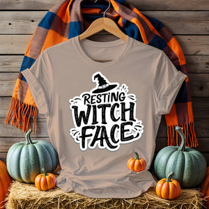Resting Witch Face Tee – Funny Halloween Meme Shirt for Women and Witches by Memez Store