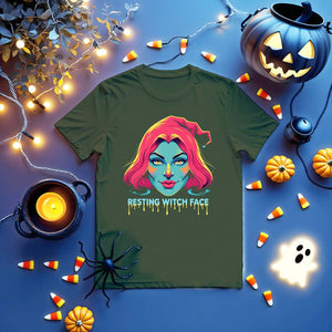 Resting Witch Face Tee – Halloween funny unisex shirt