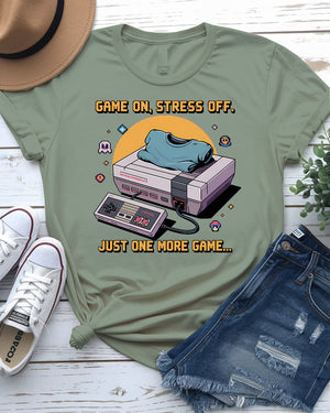 Retro gaming graphic tee for men