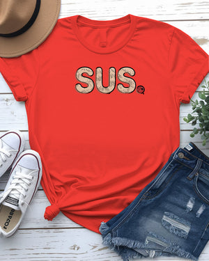 SUS typographical tee shirt design