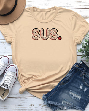 SUS typographical tee shirt design