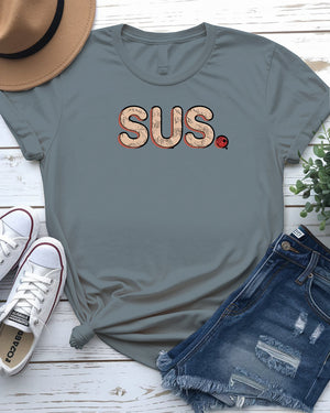 SUS typographical tee shirt design