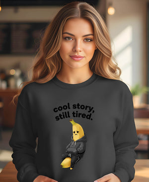Funny oversized sweatshirt for students and coffee lovers