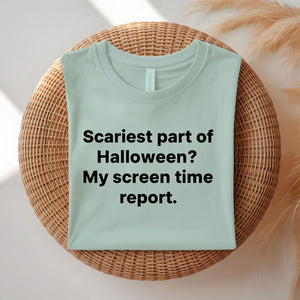 Scariest Part of Halloween is January bill funny meme t-shirt