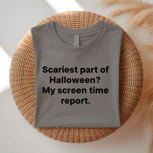 Scariest Part of Halloween is January bill funny meme t-shirt