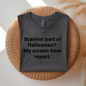 Scariest Part of Halloween is January bill funny meme t-shirt