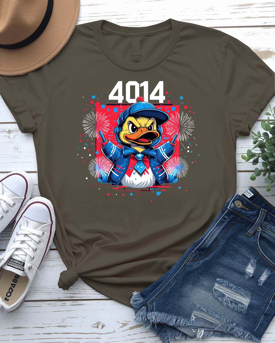 Screaming Ducky Meme Tee â funny unisex t-shirt featuring viral angry duck graphic, made-to-order by Memez Store.