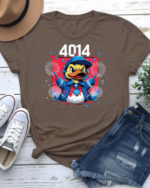 Screaming Ducky Meme Tee – funny unisex t-shirt featuring viral angry duck graphic, made-to-order by Memez Store.