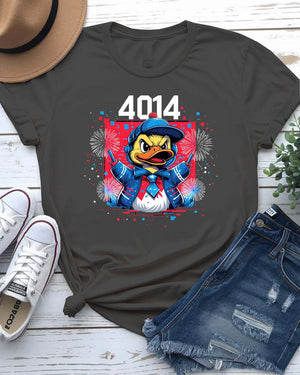 Screaming Ducky Meme Tee – funny unisex t-shirt featuring viral angry duck graphic, made-to-order by Memez Store.