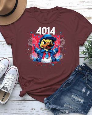 Screaming Ducky Meme Tee – funny unisex t-shirt featuring viral angry duck graphic, made-to-order by Memez Store.