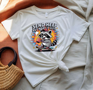 Send Help Funny Graphic T-Shirt by Memez Store