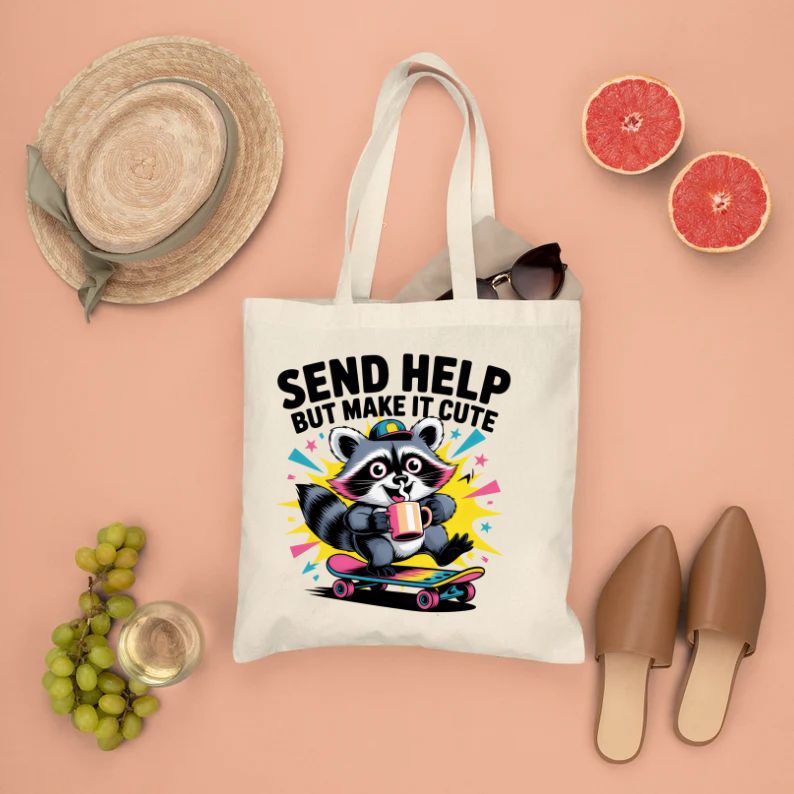 “Send Help Meme Tote Bag funny design by Memez Store”