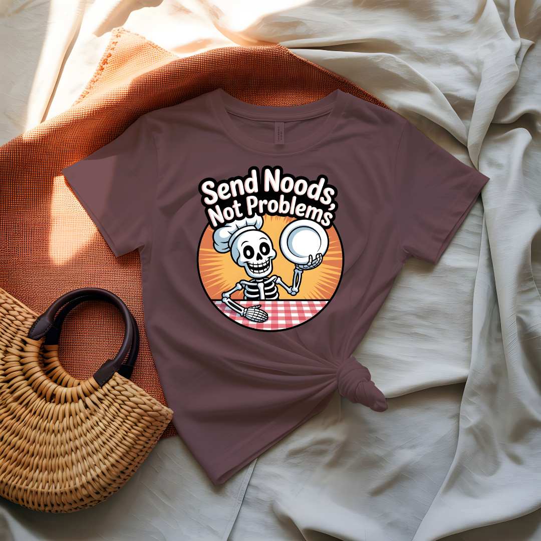 Send Noods Not Problems Dark Humour Graphic T-Shirt