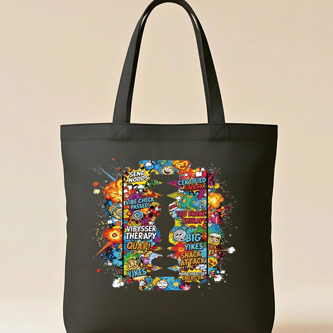 Sharp Edge Tote Bag with minimalist geometric design