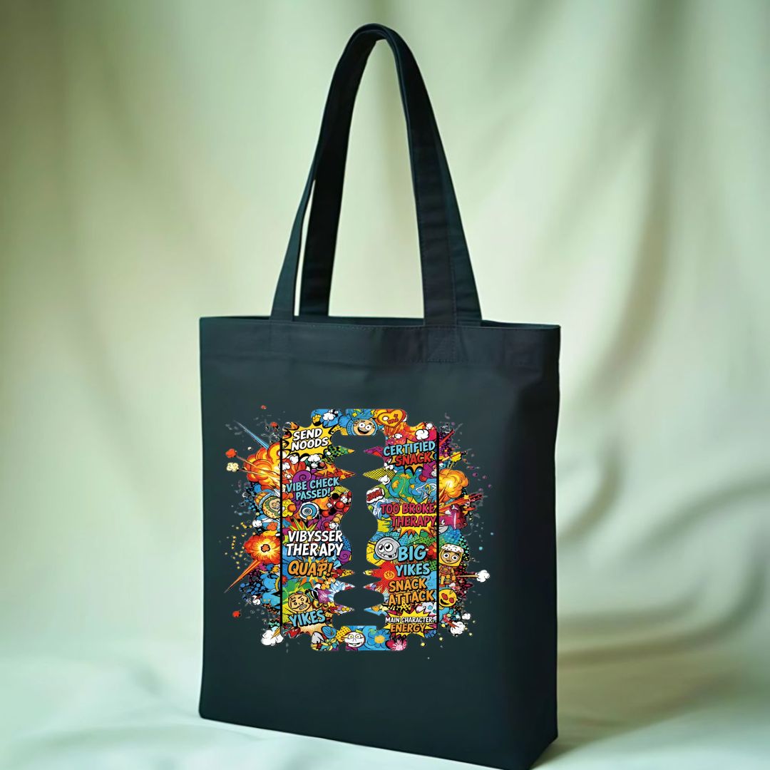 Sharp Edge Tote Bag with minimalist geometric design