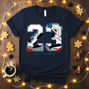 Shoes 23 Meme Funny T-Shirt with bold text design