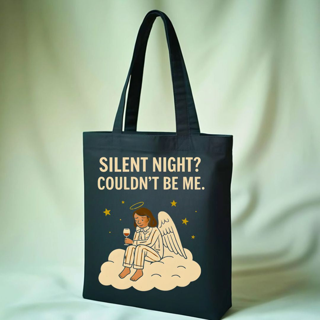 Silent Night Peaceful Christmas Tote Bag