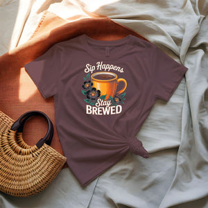 Sip Happens Coffee Meme T-Shirt by Memez Store