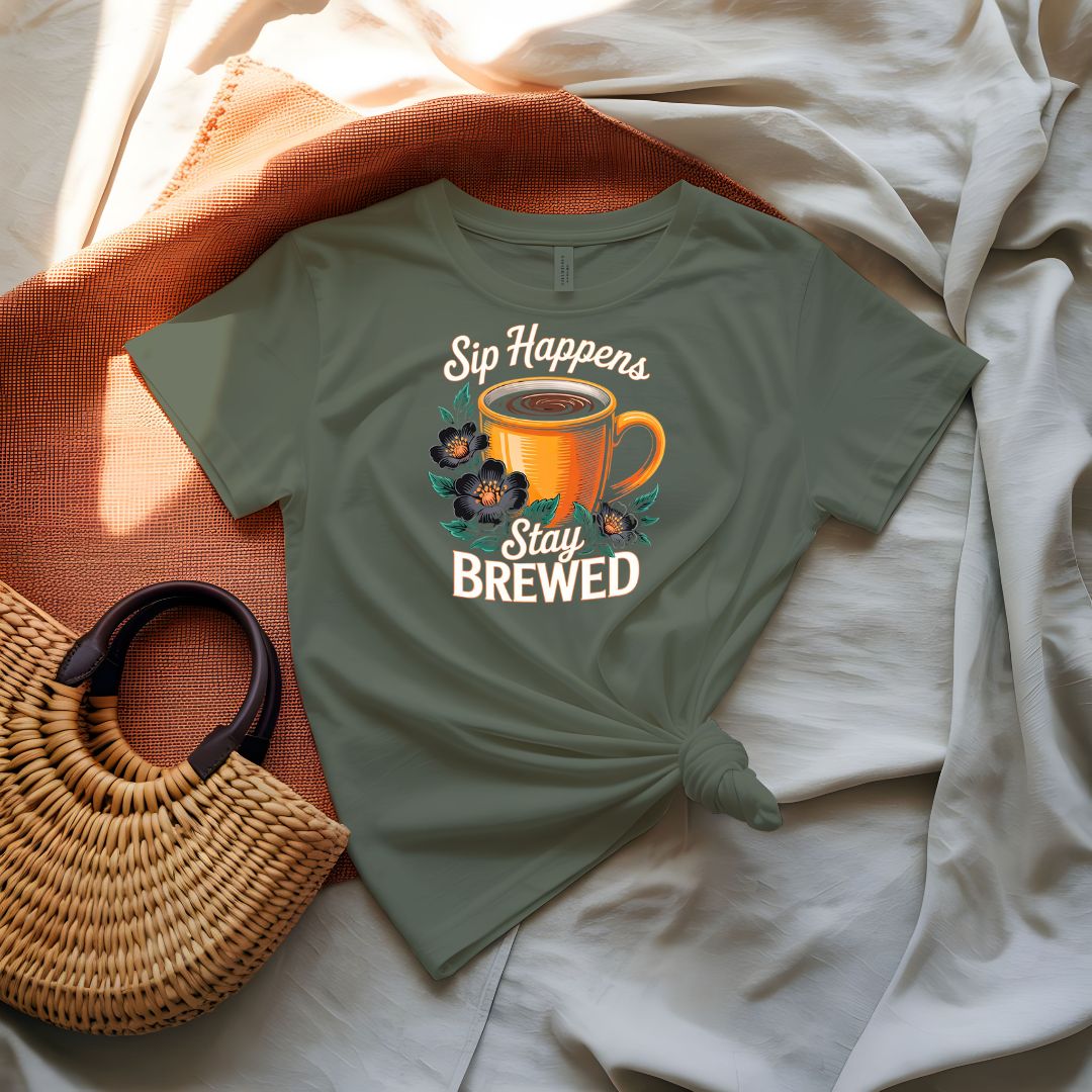 Sip Happens Coffee Meme T-Shirt by Memez Store