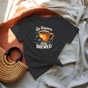 Sip Happens Coffee Meme T-Shirt by Memez Store