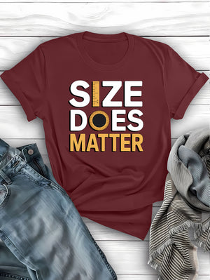 Size Does Matter Funny Graphic Tee – Bold Humor Shirt for Men and Women