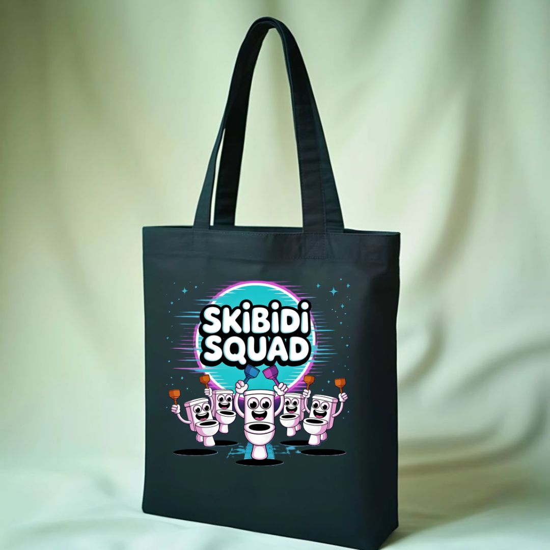 Skibidi Squad Meme Tote Bag by Memez Store