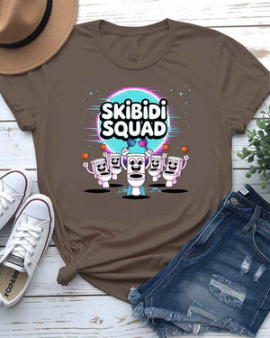 Skibidi Squad T-Shirt Unisex Jersey Short Sleeve Tee