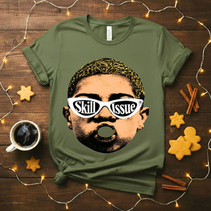 Skill Issue Meme Funny T-Shirt with gaming humor text