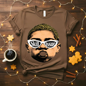 Skill Issue Meme Funny T-Shirt with gaming humor text