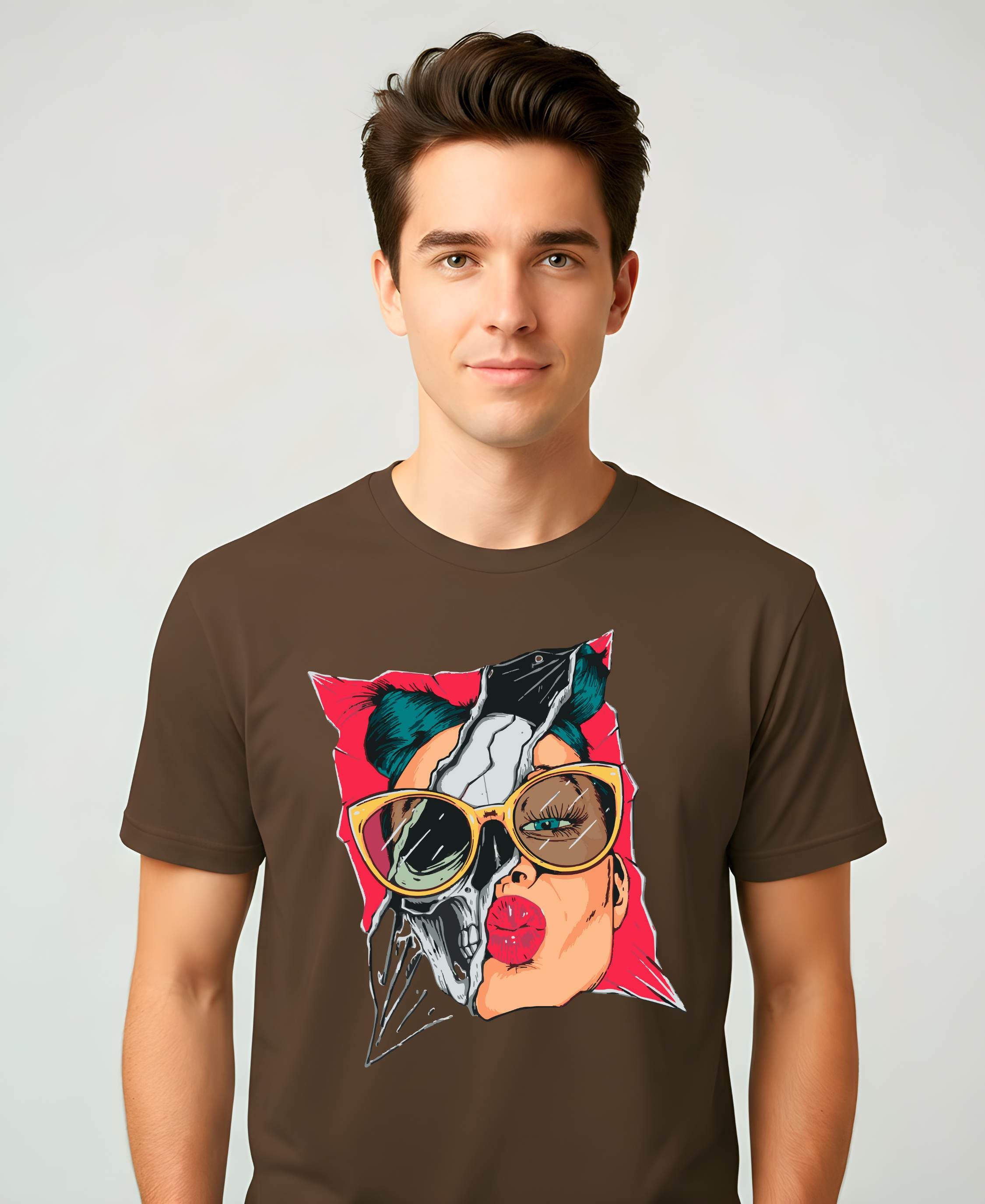 Skull Beauty Meme Funny Tee – Dark Humor Aesthetic Shirt”