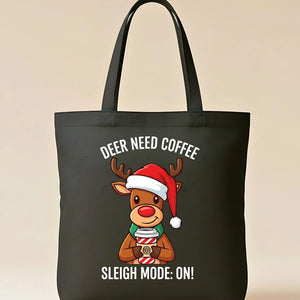 Sleight Mode On Tote Bag with magical holiday pun design