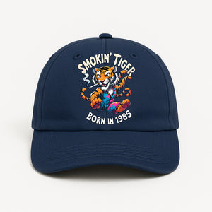 Smoking Tigers Baseball Cap by Memez Store