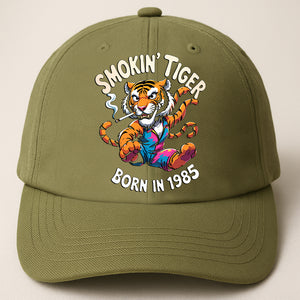 Smoking Tigers Baseball Cap by Memez Store