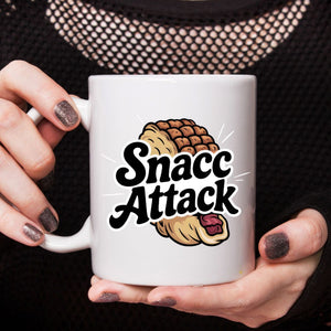 Snacc Attack Funny Meme Mug Memez Store