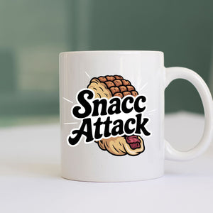 Snacc Attack Funny Meme Mug Memez Store