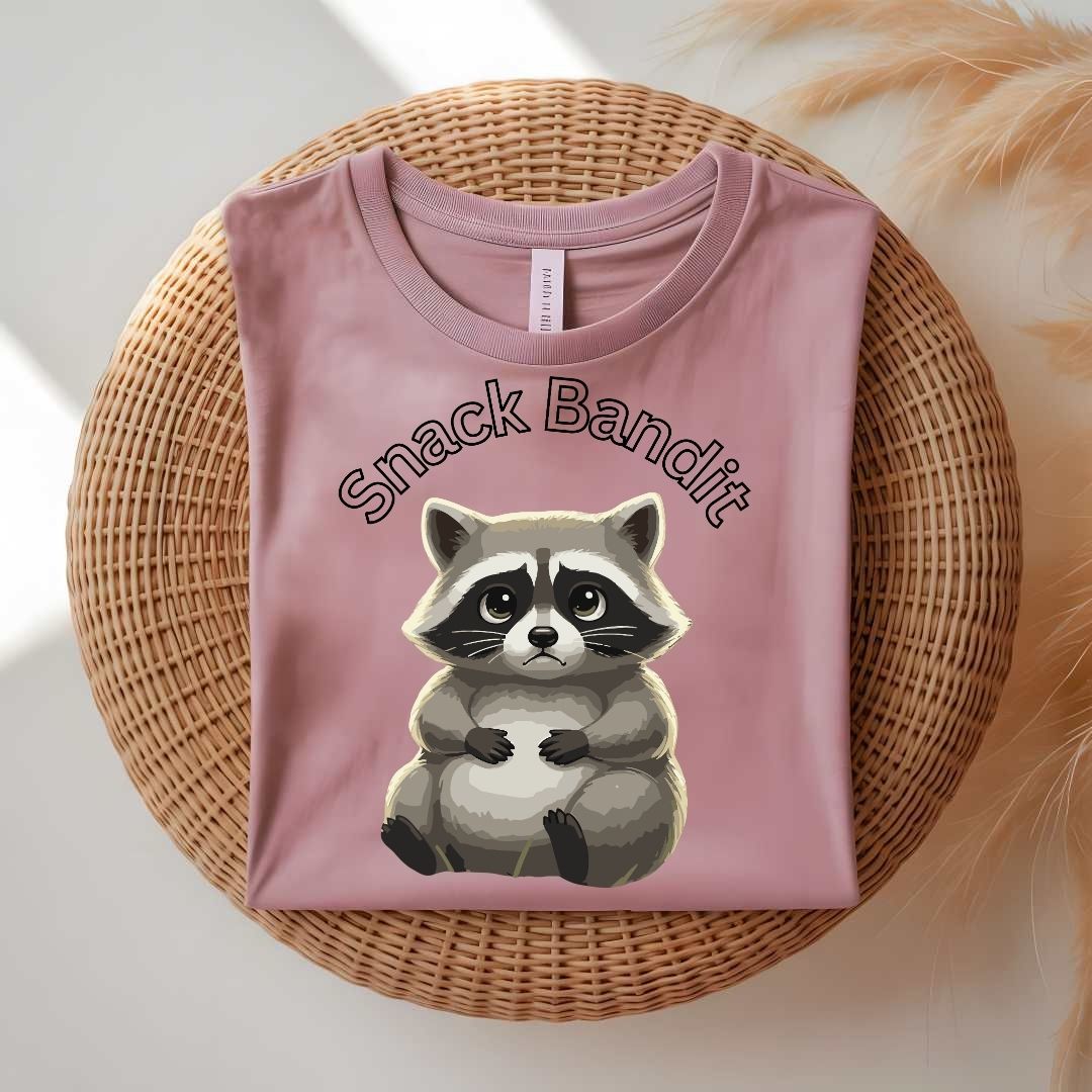 Snack Bandit funny food thief meme t-shirt