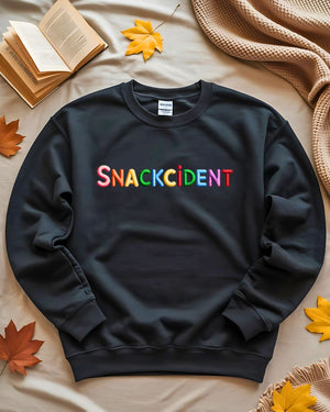 “Snackcident meme sweatshirt foodie humor