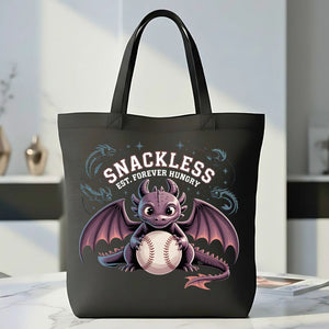 Snackless Tote Bag by Memez Store – funny cotton tote design