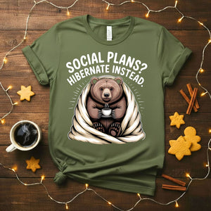 Social Plan Funny Introvert Humor T-Shirt