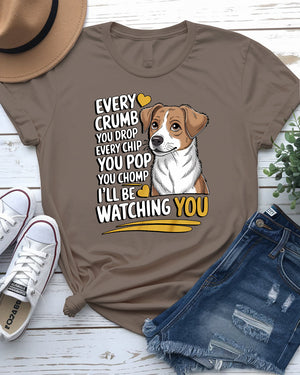 Song parody pet tee with funny lyrics