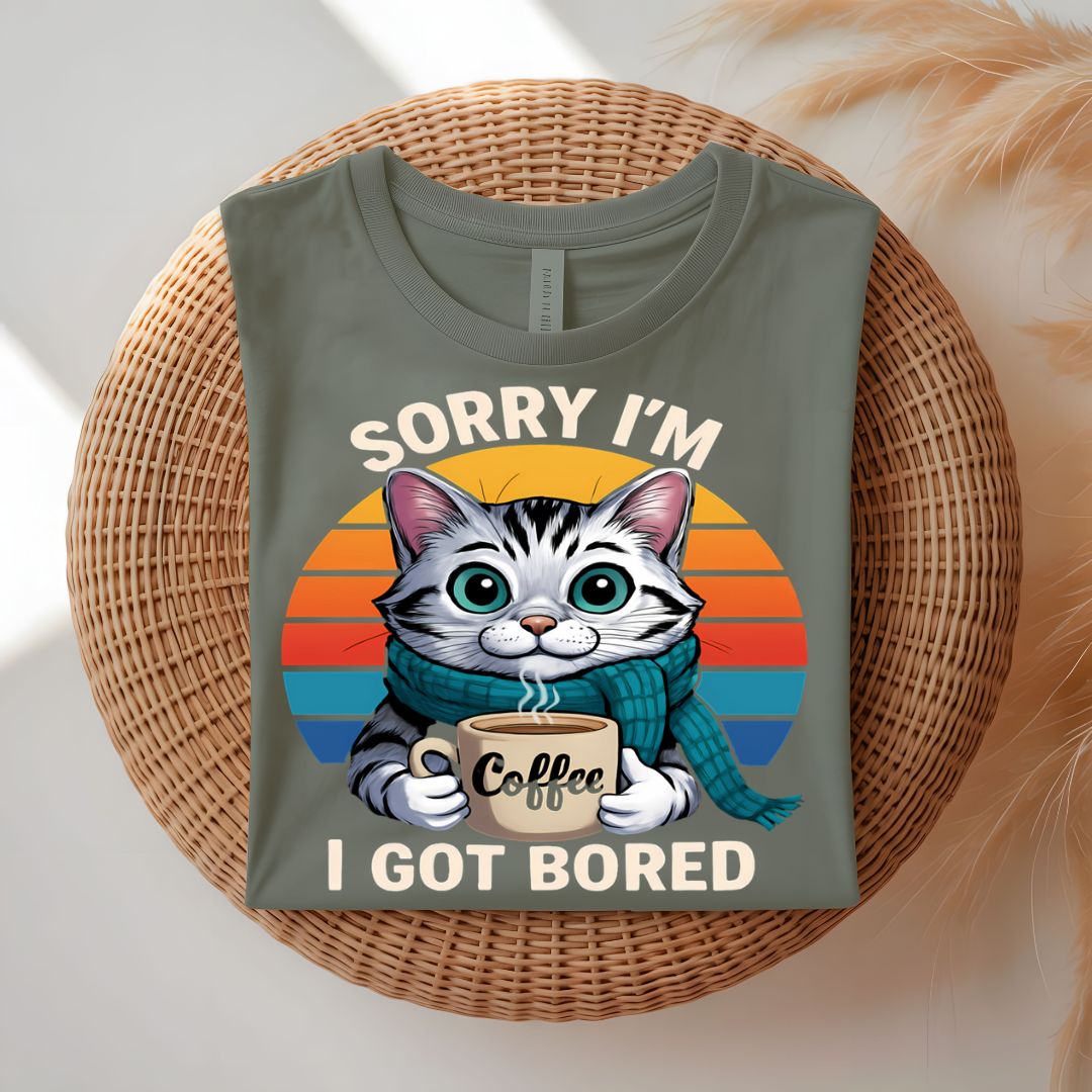 Sorry I'm Cat Lovers funny feline t-shirt