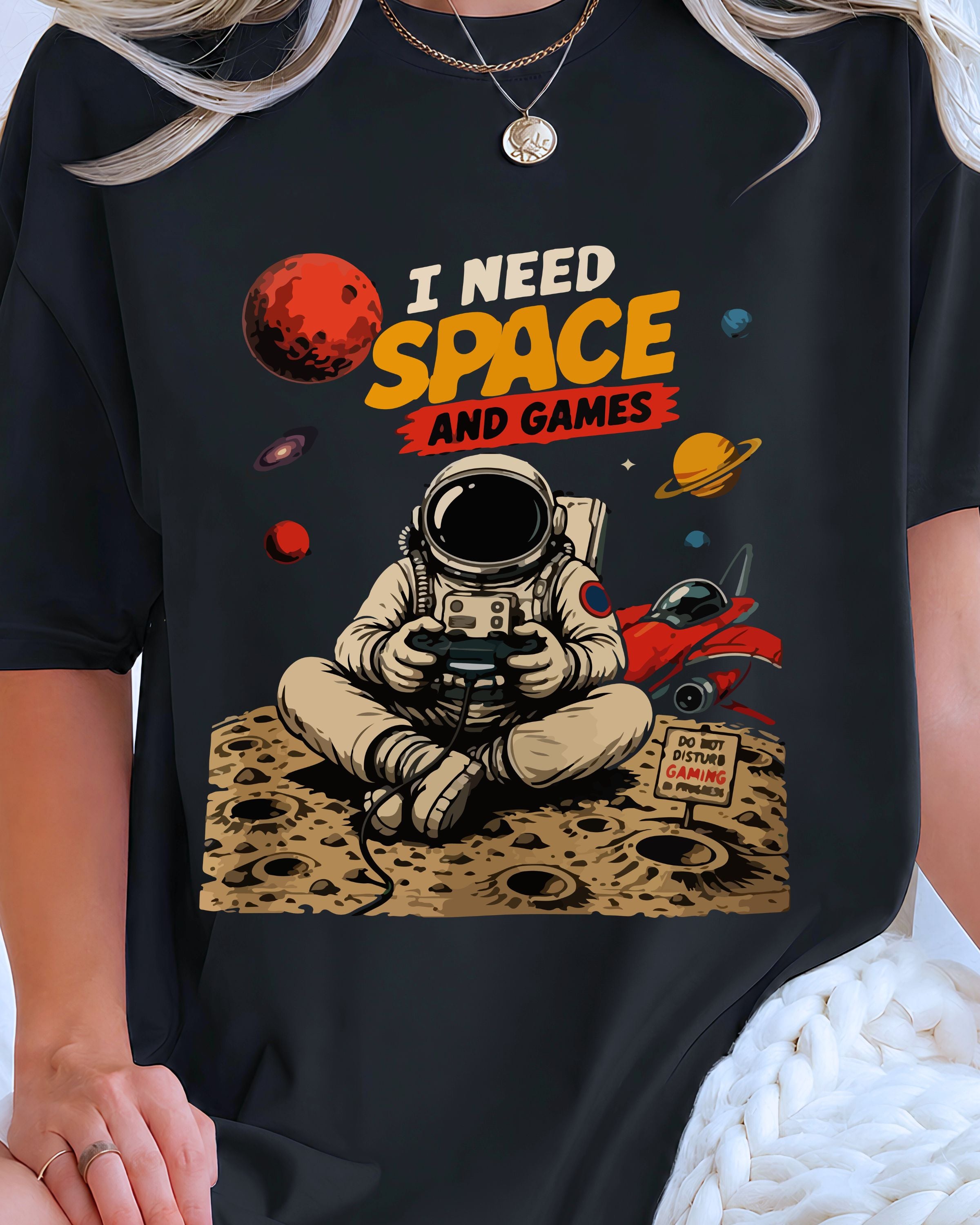 Space Gamer Tee Space & Games Graphic T-Shirt for Gamers 1