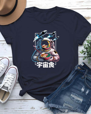 Funny space ramen meme T-shirt unisex