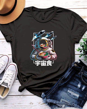 Funny space ramen meme T-shirt unisex