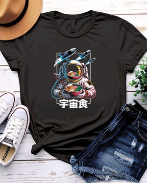Funny space ramen meme T-shirt unisex